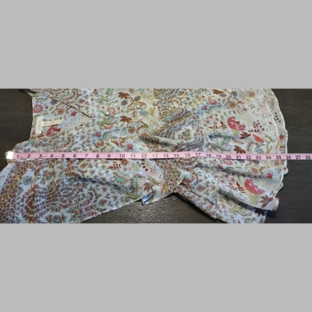 Matilda Jane Fly By Floral Cascading Ruffle Top Size XS - Picture 6 of 14